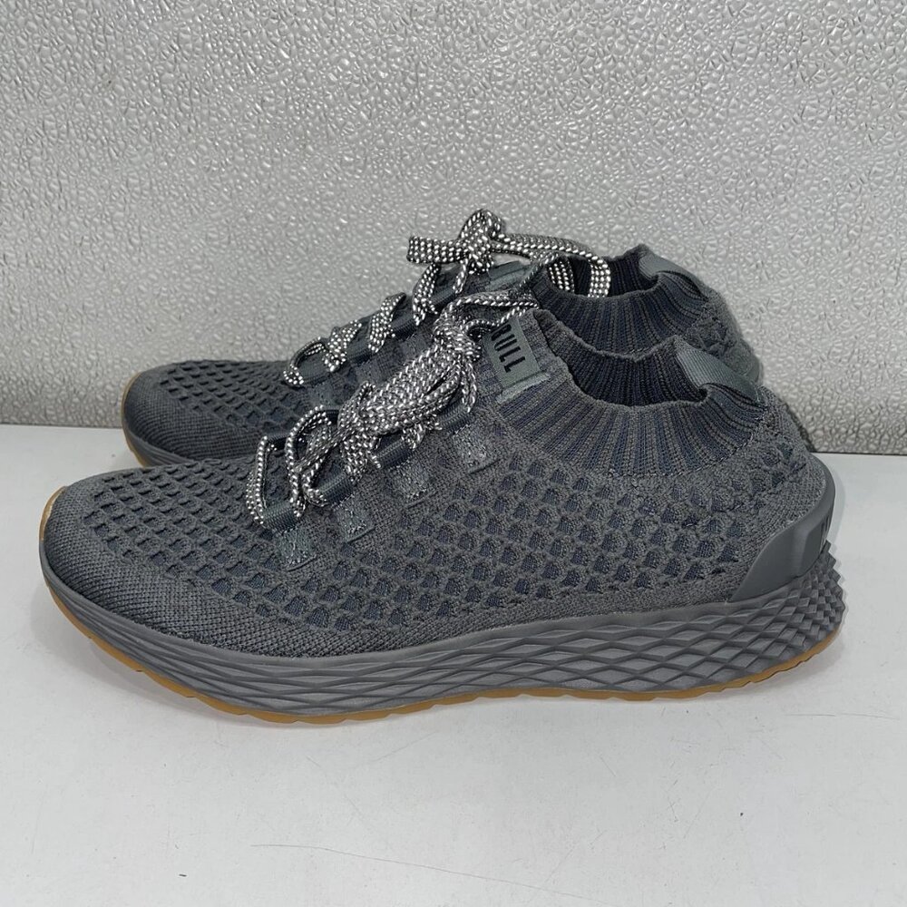 NEW NOBULL Dark Grey Diamond Knit Runner Sneakers – Unisex Men’s 7.5 / Women’s 9 - Picture 7 of 8